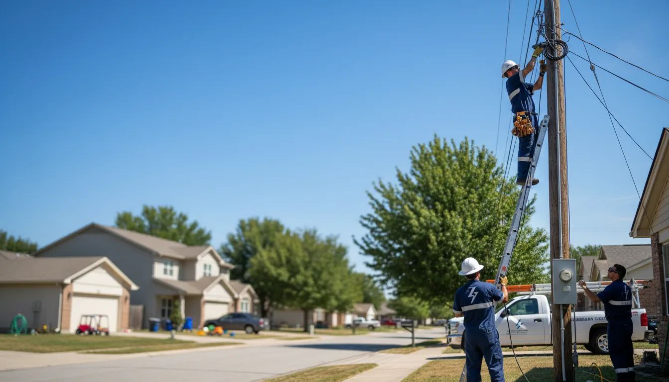 Residential electrician providing installation services in Hubert, NC